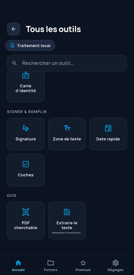 Outils de reconnaissance de texte de ConvertAir
