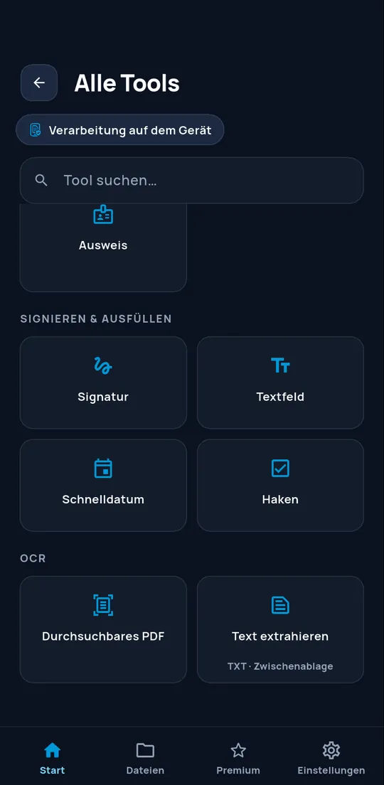 Texterkennungswerkzeuge von ConvertAir