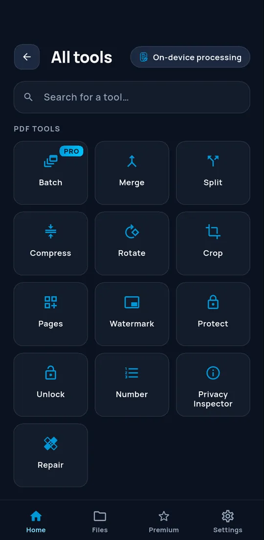 ConvertAir PDF tools catalogue