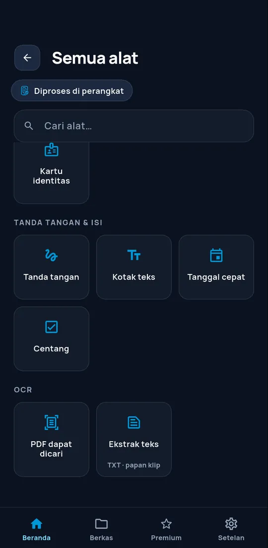 Alat pengenalan teks ConvertAir
