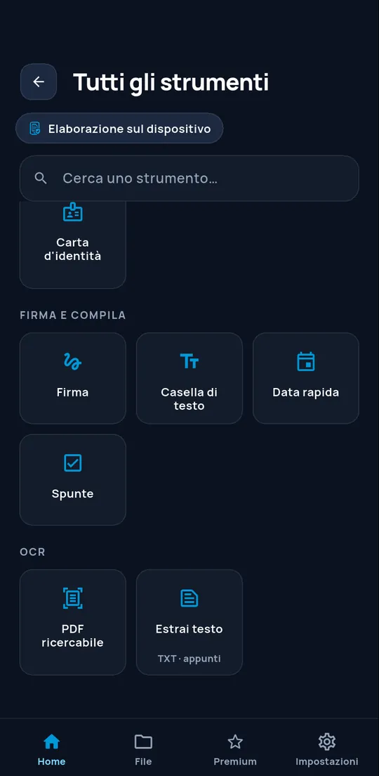 Strumenti di riconoscimento del testo di ConvertAir