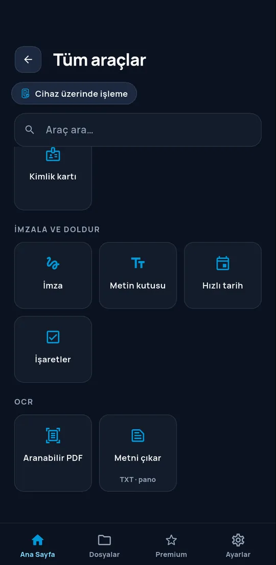 ConvertAir metin tanıma araçları